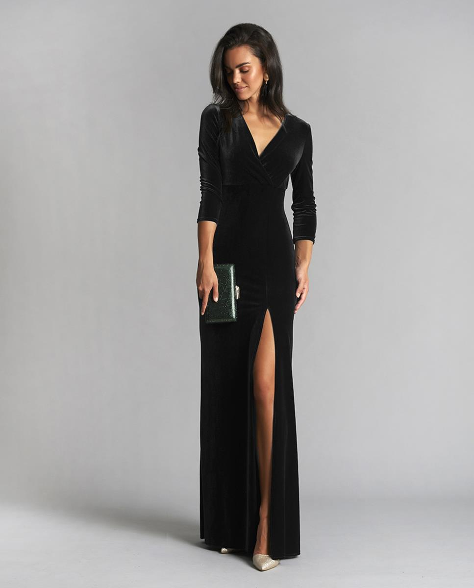 LONG VELVET DRESS