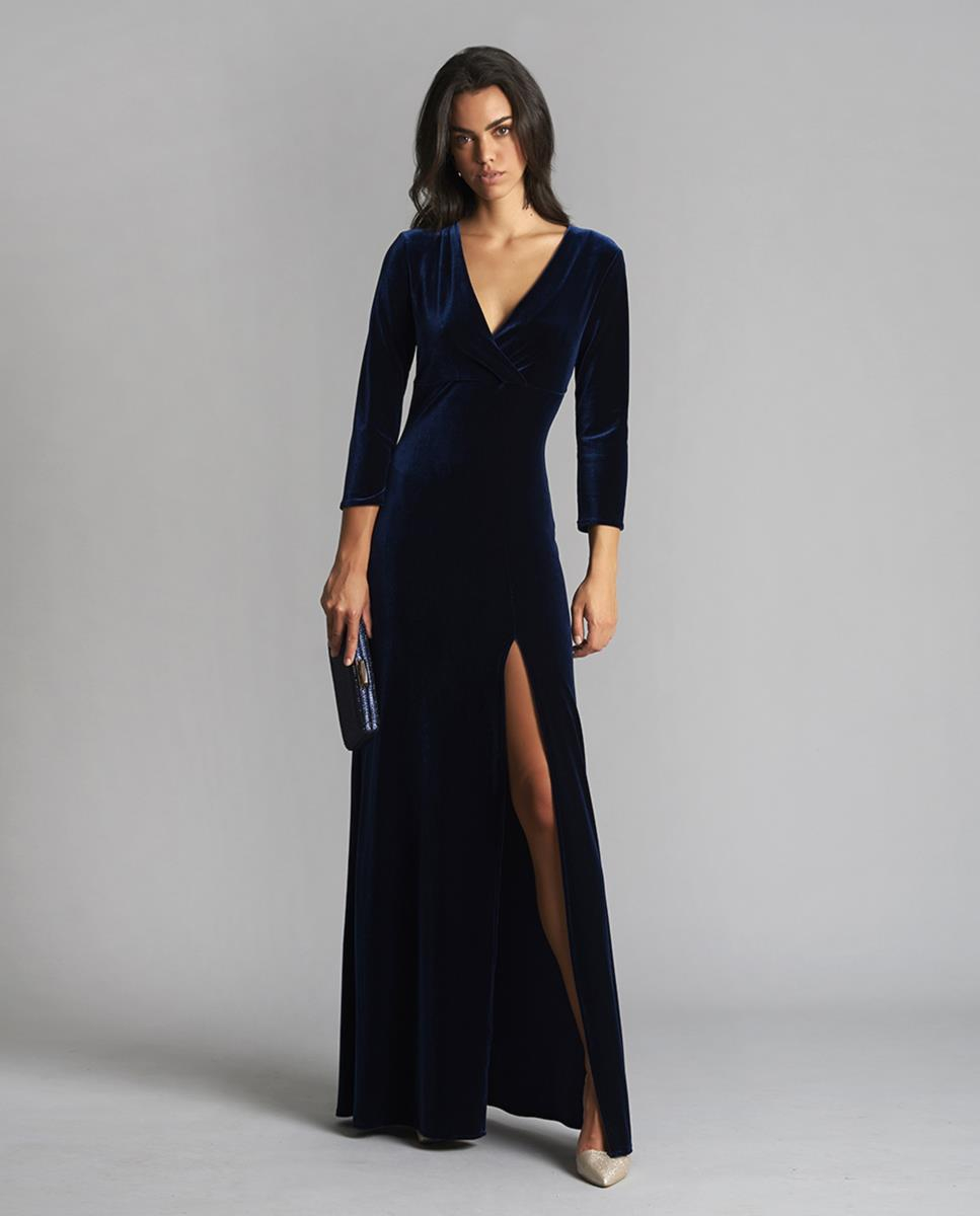 LONG VELVET DRESS