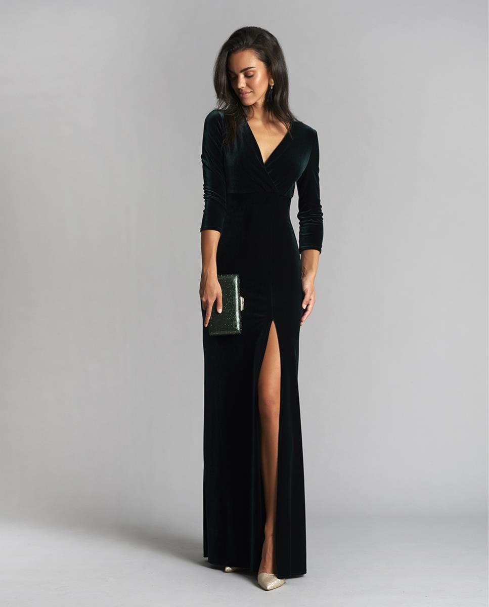 LONG VELVET DRESS