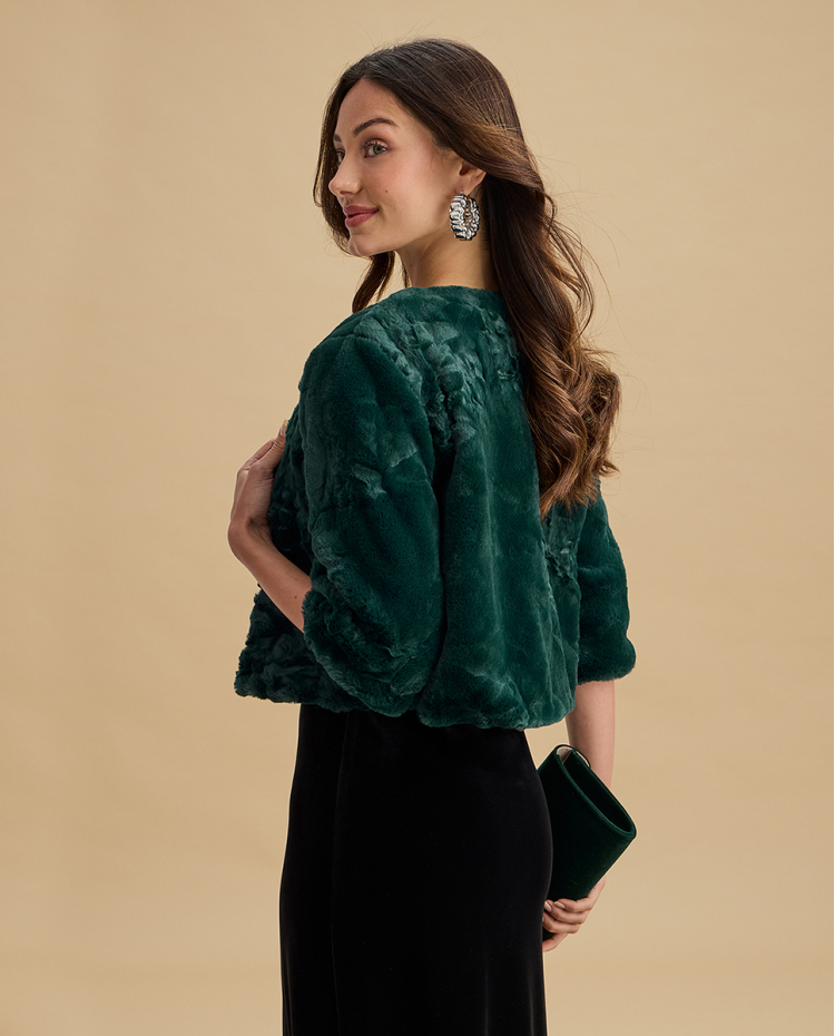 COAT MIDI SIMIL FAUX 2